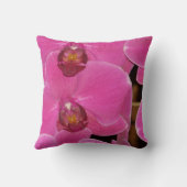 ピンクファレノプシオーキッド暗い赤紫色ピンク鮮やか クッション (裏面)