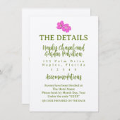 ピンクファンキーとグリーンの熱帯詳細 シーズンカード (正面/裏面)