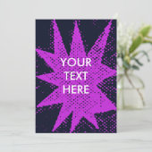 ピンクファンキーと紫のハーフトーンバーストカー空白のド シーズンカード (スタンド正面)