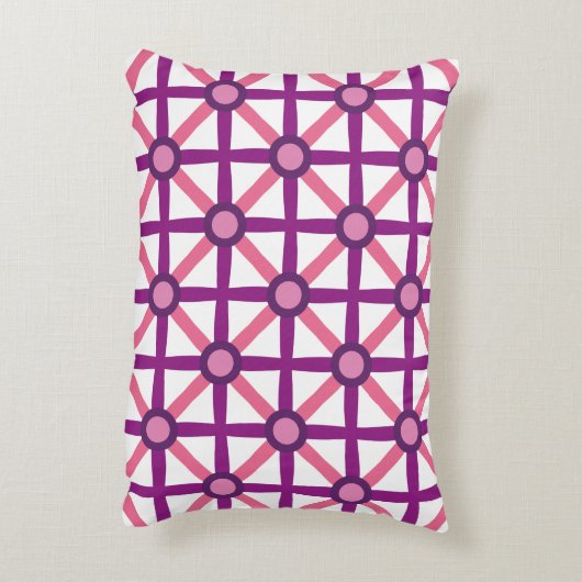 ピンクファンキーと紫のパターン アクセントクッション (裏面(縦))