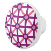 ピンクファンキーと紫のパターン セラミックノブ (右)