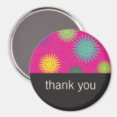 ピンクファンキーのマグネットの花 マグネット (正面/裏面)