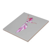 ピンクファンキーの髪のピンクのダンサー タイル (側面)