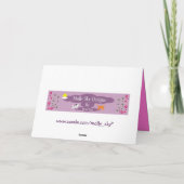 ピンクファンキークラゲDJ誕生日グリーティングカード カード (裏面)