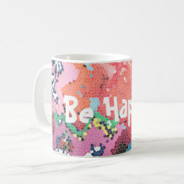 ピンクファンキーパステル抽象芸術 コーヒーマグカップ