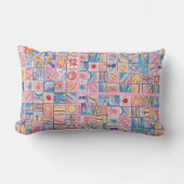 ピンクファンキー抽象芸術装飾用クッション ランバークッション (正面)