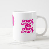 ピンクファンクアフロシックドーピング物ジャンボマグ ジャンボコーヒーマグカップ (右)