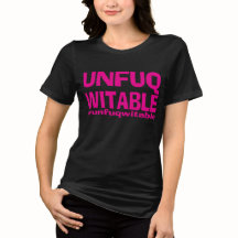 ピンクファンクUnfuqwitable on Black SS Tee