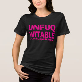 ピンクファンクUnfuqwitable on Black SS Tee Tシャツ