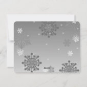 ピンクファンシーのクリスマスオーナメントホリデーフォトカード シーズンカード (裏面)