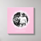 ピンクファンシーの装飾枠の写真 キャンバスプリント (正面)