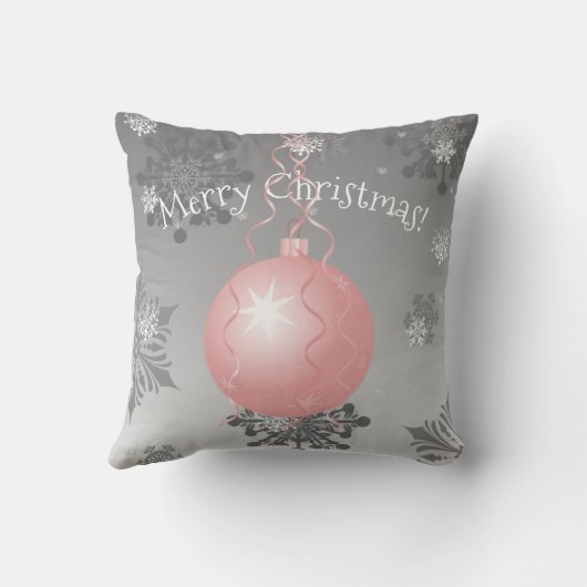 ピンクファンシークリスマスオーナメント装飾用クッション クッション (裏面)