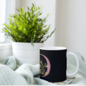 ピンクファンシーグリッター文字D コーヒーマグカップ