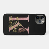 ピンクファンシーグリッター文字K Case-Mate iPhoneケース (裏面(横))