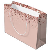 ピンクファンシーグリッター21歳抱き枕 ラージペーパーバッグ (裏面アングル)