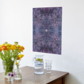 ピンクファンシースパークルシルバーフォイルプリント 箔ポスター (レイダウン (キッチン))