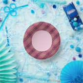 ピンクファンシーパターン（の模様が）ある色 ペーパーボウル (パーティー)