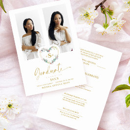 ピンクファンシー大学院ロマンチックフローラハート2枚の写真