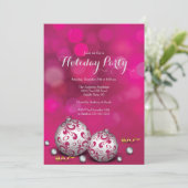 ピンクファンシー《写真》ぼけ味ライツホリデー招待状 招待状 (スタンド正面)