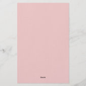 ピンクファンタジーユリ 便箋 (裏面)