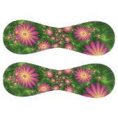 ピンクファンタジー花モダン抽象芸術フラクタル ソフトボール (パネル)