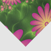 ピンクファンタジー花モダン抽象芸術フラクタル 薄葉紙 (詳細)