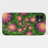 ピンクファンタジー花モダン抽象芸術フラクタル Case-Mate iPhoneケース (裏面(横))