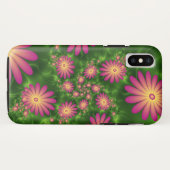 ピンクファンタジー花モダン抽象芸術フラクタル Case-Mate iPhoneケース (裏面(横))