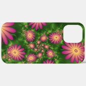 ピンクファンタジー花モダン抽象芸術フラクタル Case-Mate iPhoneケース (裏面 (横))