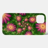 ピンクファンタジー花モダン抽象芸術フラクタル Case-Mate iPhoneケース (裏面 (横))