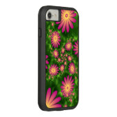 ピンクファンタジー花モダン抽象芸術フラクタル Case-Mate iPhoneケース (裏面/右)