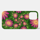 ピンクファンタジー花モダン抽象芸術フラクタル Case-Mate iPhoneケース (裏面 (横))