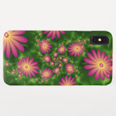 ピンクファンタジー花モダン抽象芸術フラクタル Case-Mate iPhoneケース (裏面(横))