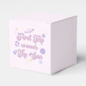 ピンクファーストのまわりにトリップザサン宇宙1st誕生日 フェイバーボックス (正面サイド)
