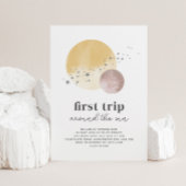 ピンクファーストのまわりにトリップザサン誕生日招待状 招待状