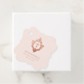 ピンクファーストコミュニオンガールエレガントバラ金ゴールドクレスト フェイバータグ (インサイチュ)