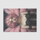 ピンクファード春ゴシック妖精デコページ 薄葉紙 (正面)