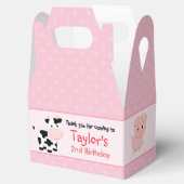 ピンクファームの誕生日パーティーのお気に入りボックス（女の子） フェイバーボックス (オープン)