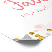 ピンクファームトラックカボチャドライブバイ誕生日の好意 ポスター (角)