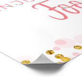 ピンクファームトラックカボチャ駆動誕生日食品 ポスター (角)