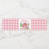 ピンクファームファースト誕生日ドリンクラベル ペットボトルラベル (シングルラベル)