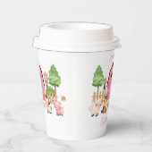 ピンクファーム動物の誕生日パーティー 紙コップ (右)