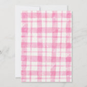 ピンクファーム動物少女の最初の誕生日パーティー 招待状 (裏面)