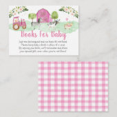 ピンクファーム赤ちゃんシャワー予約リクエスト エンクロージャーカード (正面/裏面)