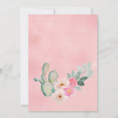 ピンクフィエスタエクセシションパーティー招待状 招待状 (裏面)