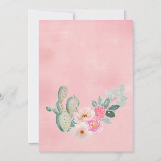 ピンクフィエスタエクセシションパーティー招待状 招待状 (裏面)