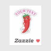 ピンクフィエスタブライダルシャワーとレッドホットペッパーDiva シール (シート)