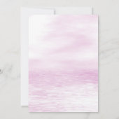 ピンクフィッシュベビーシャワー招待状 招待状 (裏面)