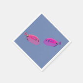 ピンクフィッシュペーパーナプキン スタンダードカクテルナプキン (角)