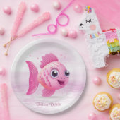 ピンクフィッシュ紙プレート ペーパープレート (パーティー)